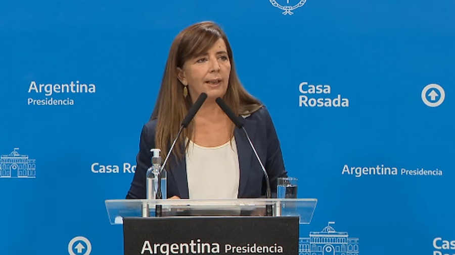 Gabriela Cerruti, Portavoz presidencial.