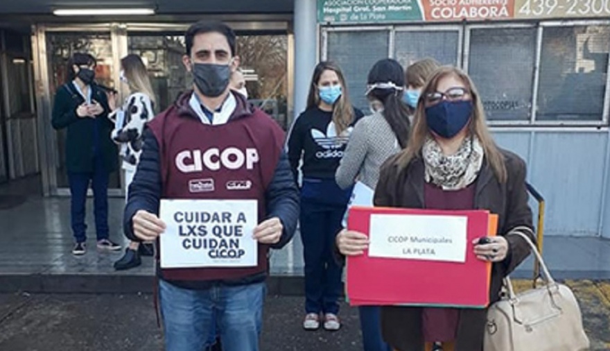 Cicop reclamó que el Gobierno bonaerense reconozca "la sobrecarga laboral" que debió afrontar el personal de salud durante la pandemia