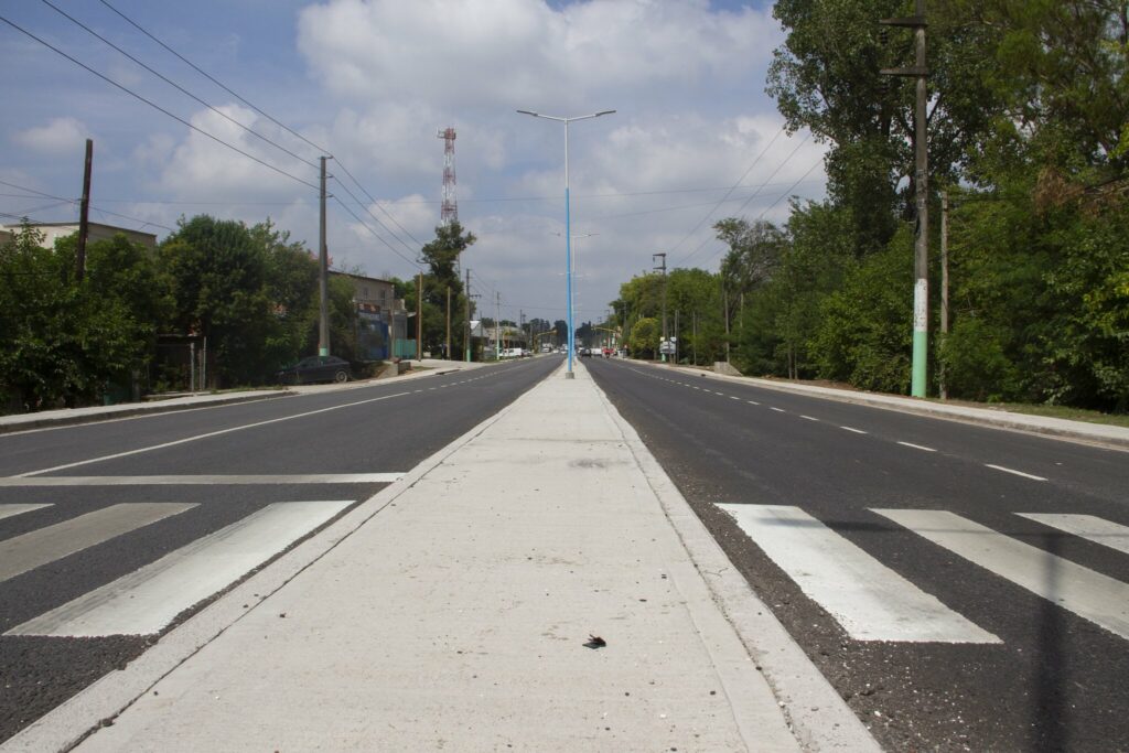 En la Ruta Provincial 25 se realizó la duplicación de calzada, repavimentación y mejoramiento urbano en 5 km.