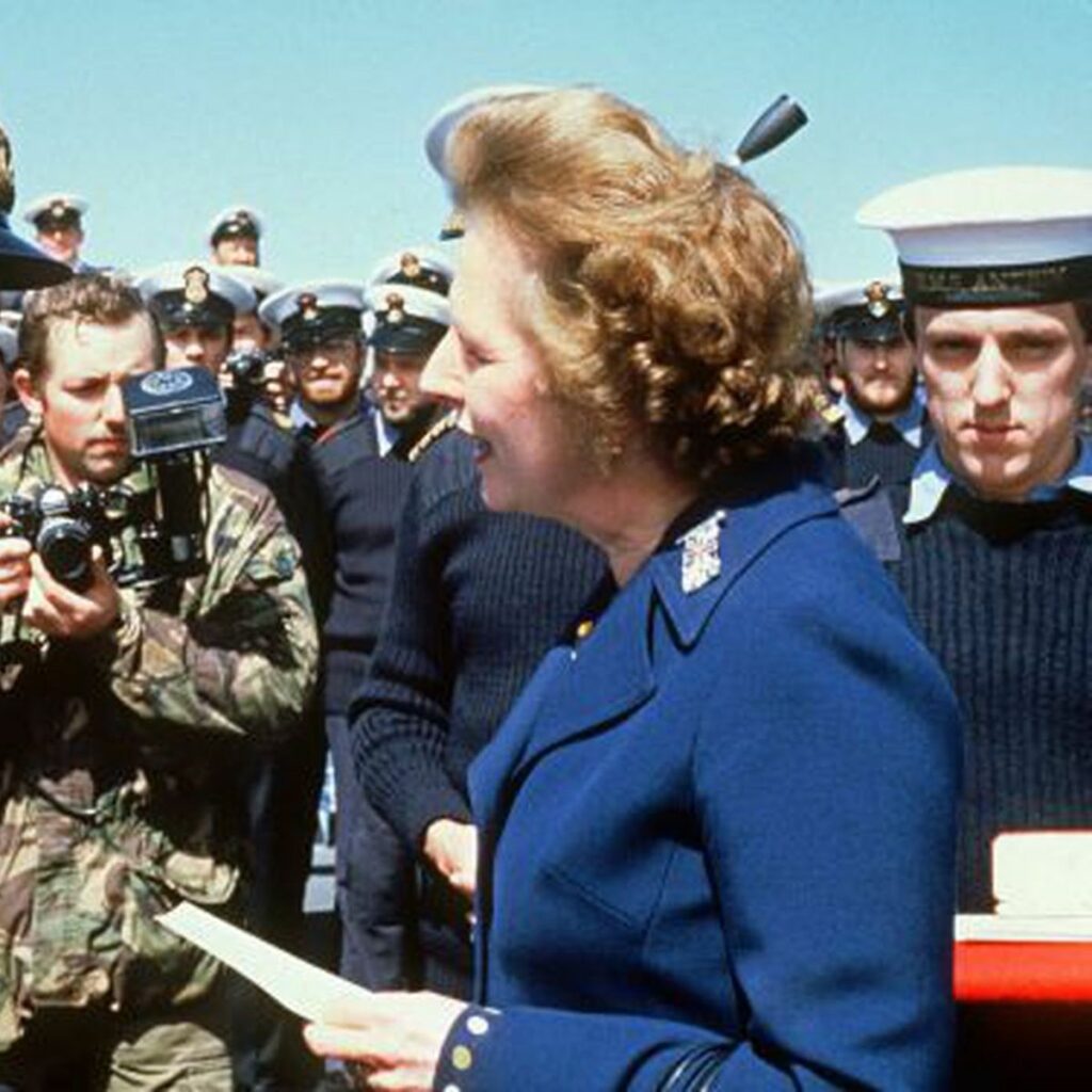 Margaret Thatcher fue la primera ministra británica durante la guerra de Malvinas en 1982