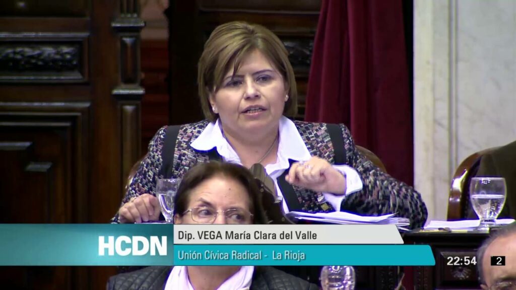 Del Valle Vega, una de las aliadas del Frente de Todos en el Senado. 