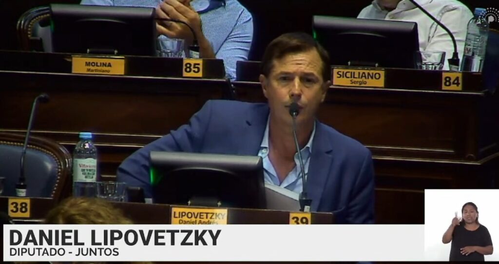 24 de marzo. El diputado platense del Pro, Daniel Lipovetzky, también se distanció del libertario Sotelo. 