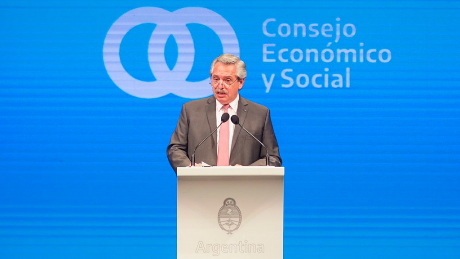 El presidente Alberto Fernández encabeza el lanzamiento del plan Argentina Productiva 2030. 