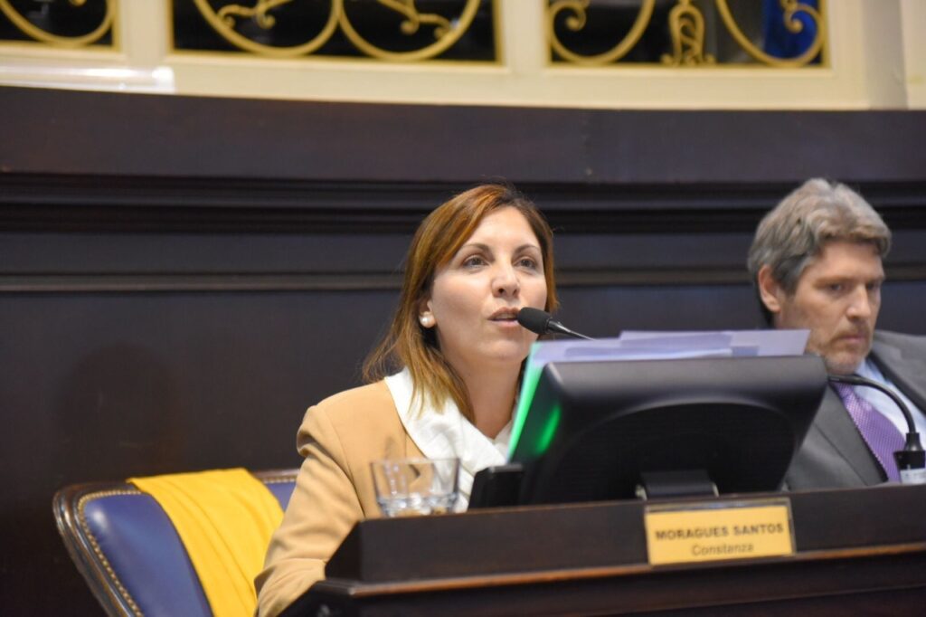 La diputada de Avanza Libertad, Constanza Moragues Santos, rechazó la adhesión al Consenso Fiscal. 