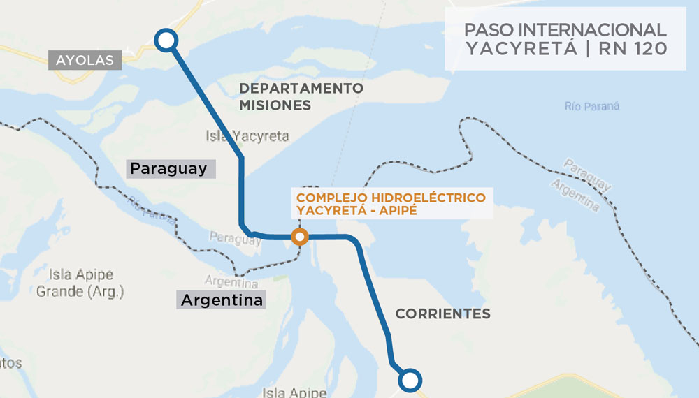 La Central Hidroeléctrica Yacyretá fue inaugurada en 1994 en conjunto entre Argentina y Paraguay.