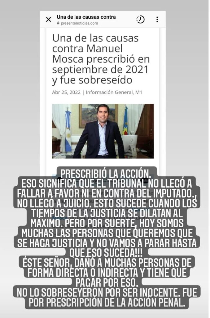 Manuel Mosca nunca fue investigado por la Justicia en las denuncias de abuso. Tres causas se cayeron.