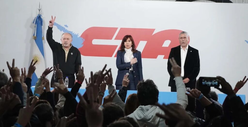 Hugo Yasky y Jorge Ferraresi compartieron escenario con Cristina Kirchner
