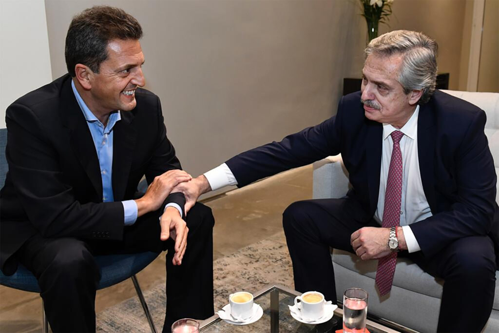 Sergio Massa se reúne esta mañana con el presidente Alberto Fernández en la Quinta de Olivos.