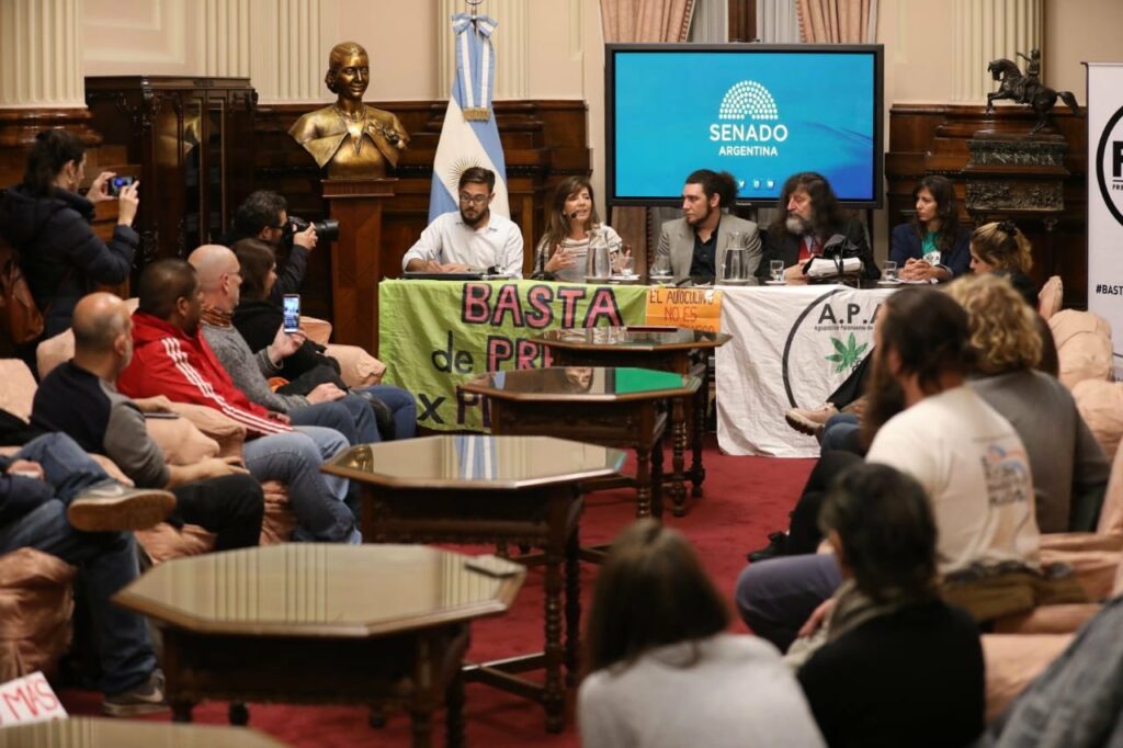 La portavoz presidencial, Gabriela Cerruti, lucha por la despenalización de la marihuana en la Argentina.