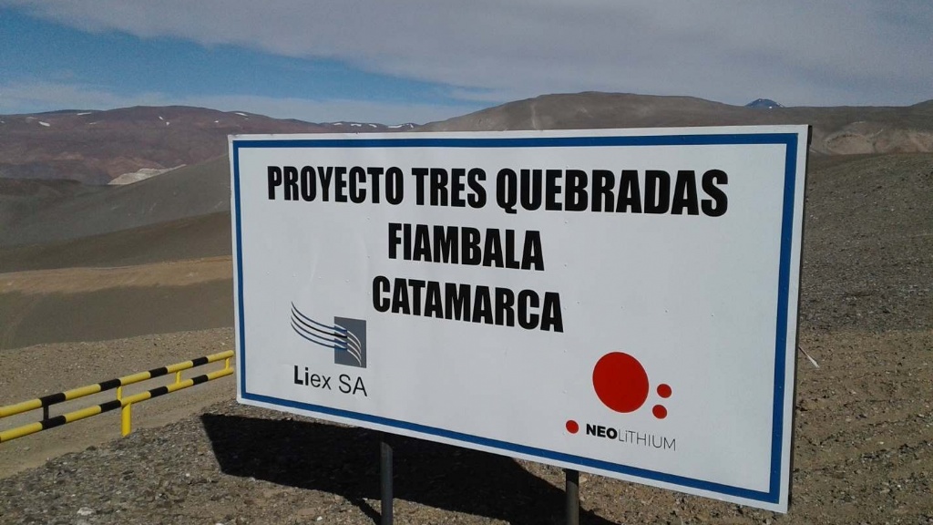La iniciativa de explotación de litio que se realiza en la provincia de Catamarca se desarrolla bajo el Proyecto Tres Quebradas (3Q).