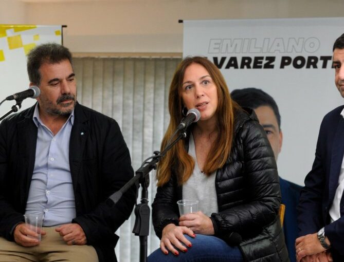 La exgobernadora bonaerense, María Eugenia Vidal, acompaño a Cristian Ritondo en una recorrida por la Provincia y sostuvo que será una de las candidatas a presidente por el PRO.