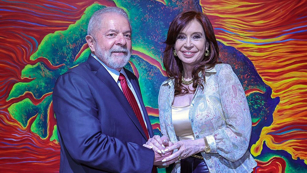 La vicepresidenta Cristina Kirchner se reunirá con el mandatario de Brasil, Luiz Inácio Lula da Silva, en sus oficinas del Senado nacional.