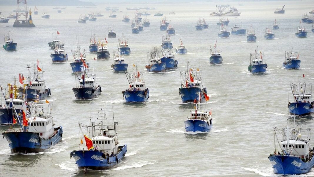 La organización Oceana detectó que entre 2018 y 2021 cientos de barcos pesqueros chinos ingresaron ilegalmente a depredar las aguas argentinas.