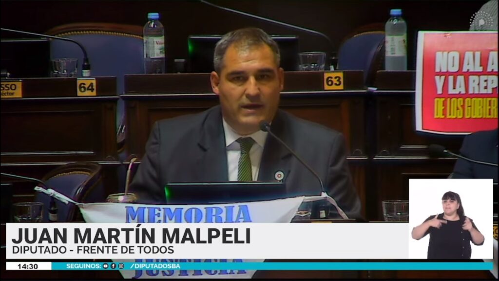 El diputado oficialista Juan Martín Malpeli llamó a "cuidar la política".