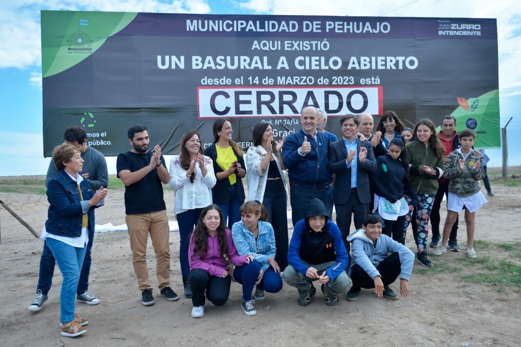 En el marco del programa “Mi provincia Recicla”, el gobernador bonaerense, Axel Kicillof cerró el primer basural a cielo abierto de la provincia en Pehuajó.