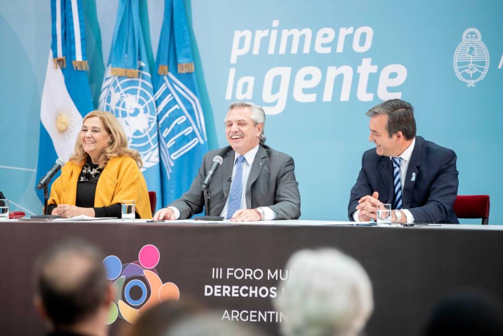 Alberto Fernández encabezará en el CCK la ceremonia inaugural del III Foro Mundial de Derechos Humanos.