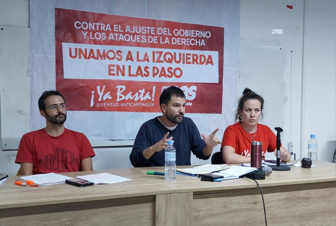 En un encuentro realizado en La Plata junto a estudiantes, un candidato a legislador bonaerense de la izquierda apuntó contra los formadores de precios.