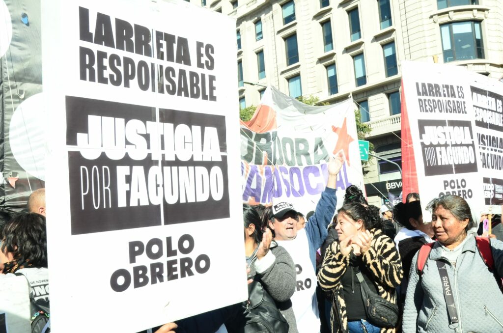 El jefe de Gobierno porteño, Horacio Rodríguez Larreta, uno de los principales apuntados en la movilización en repudio del asesinato de Facundo Molares.