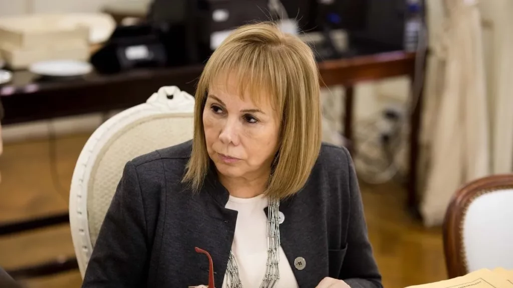 La senadora bonaerense de Juntos y candidata a intendenta de Bahía Blanca, Nidia Moirano.