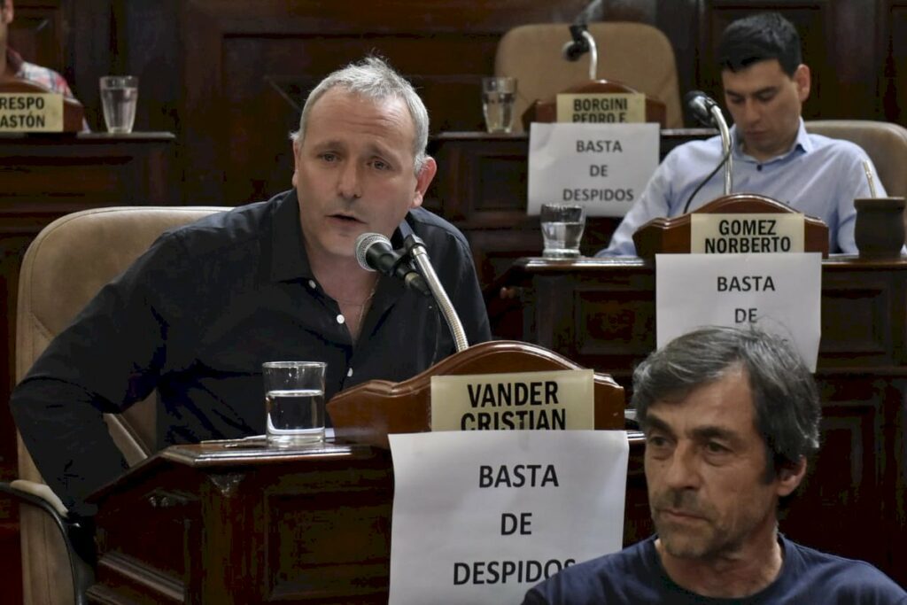 La Plata: Cristian Vander fue presidente del bloque del Frente de Todos hasta diciembre de 2021. 