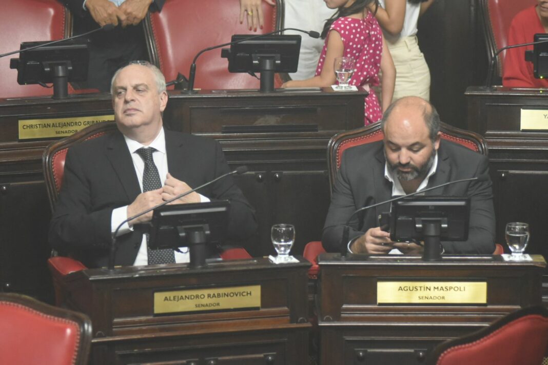 Los flamantes jefes de bloque del PRO y de la UCR en el Senado bonaerense, Rabinovich y Máspoli, criticaron el discurso de Axel Kicillof.