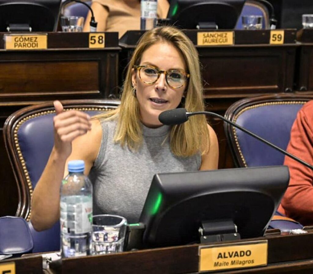 La diputada de La Cámpora, Maite Alvado, propone eximir del pago de ABSA a usuarios de Bahía Blanca.