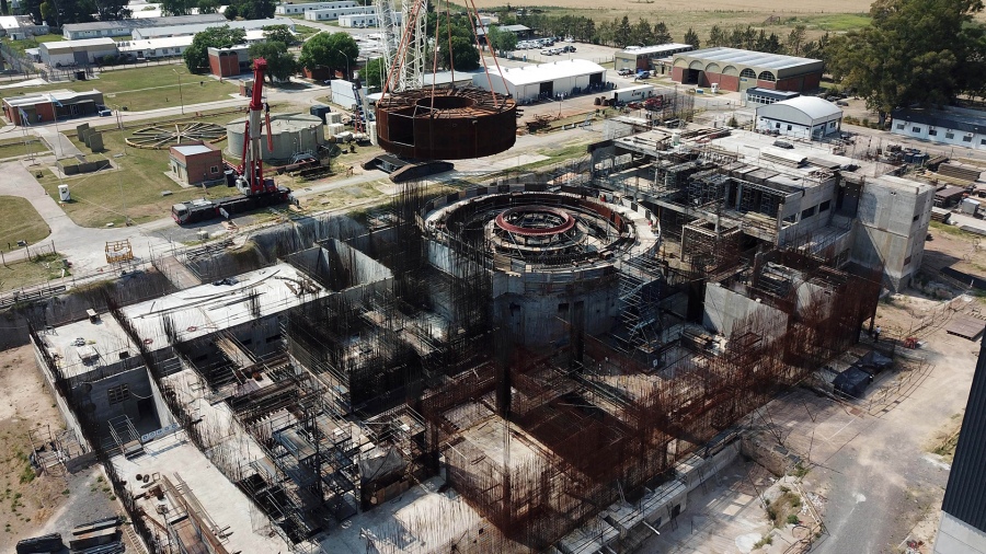 La obra del reactor CAREM contaba a inicios de año con un avance del 70%.